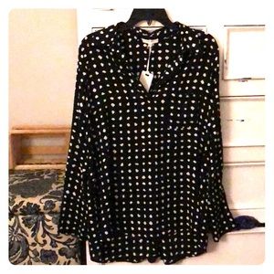 Black polka dot blouse (never worn)